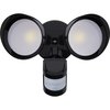 Sunlite LED Dual-Head Round Wall Mount Flood Light Fixture With Motion Sensor Round Lights 5000K 88907-SU